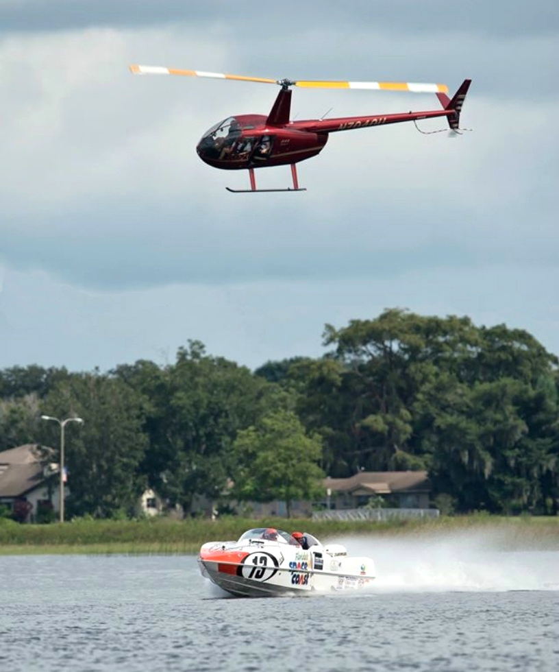 P1 SuperStock Powerboat Races for Greenlight TV Red Dog Helicopters 